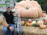 Another fun picture of the Bryson's and their WR Pumpkin